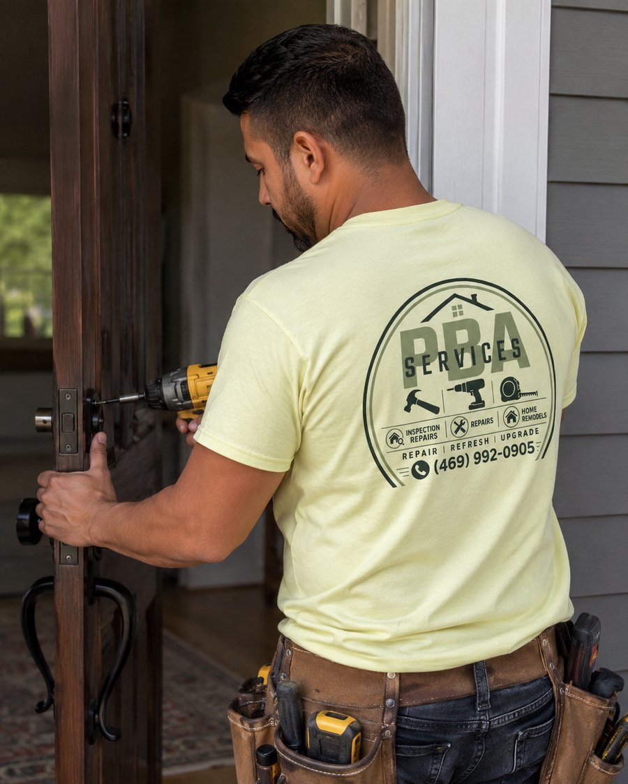 PBA Services installing door hardware