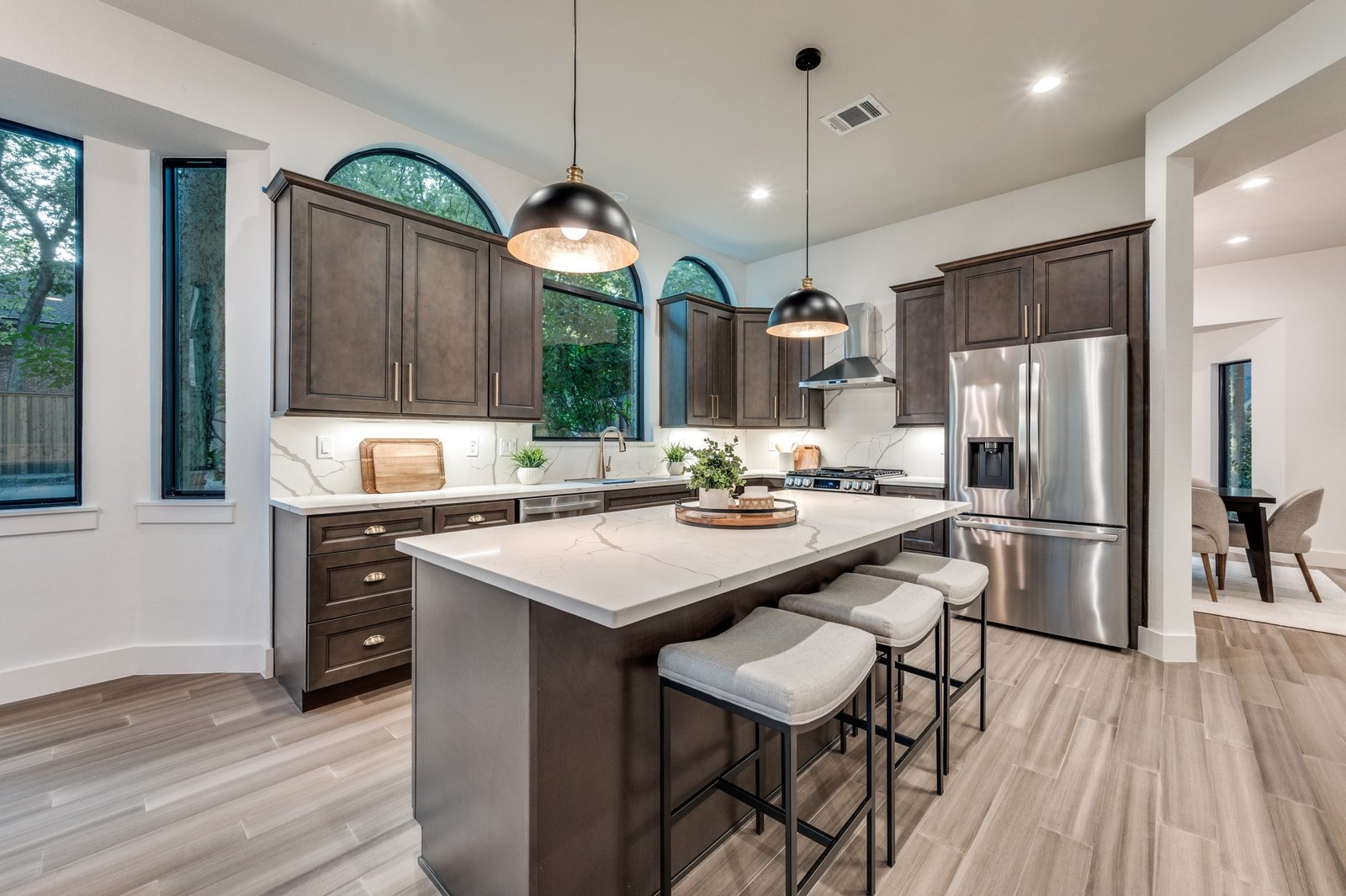 Finished kitchen after renovation by PBA Services in McKinney, TX