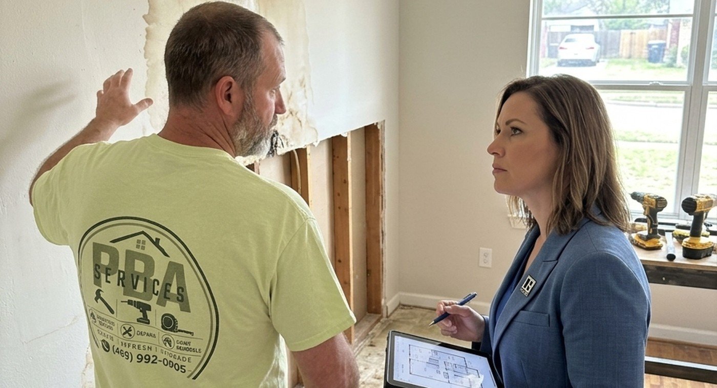 PBA Services walking a Realtor through repair scope before listing