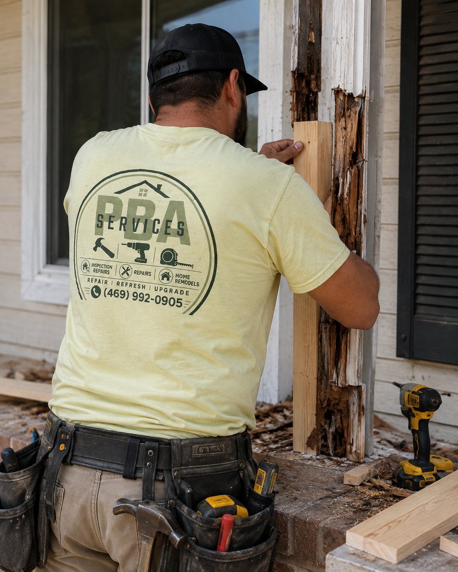 PBA Services replacing rotted exterior wood trim