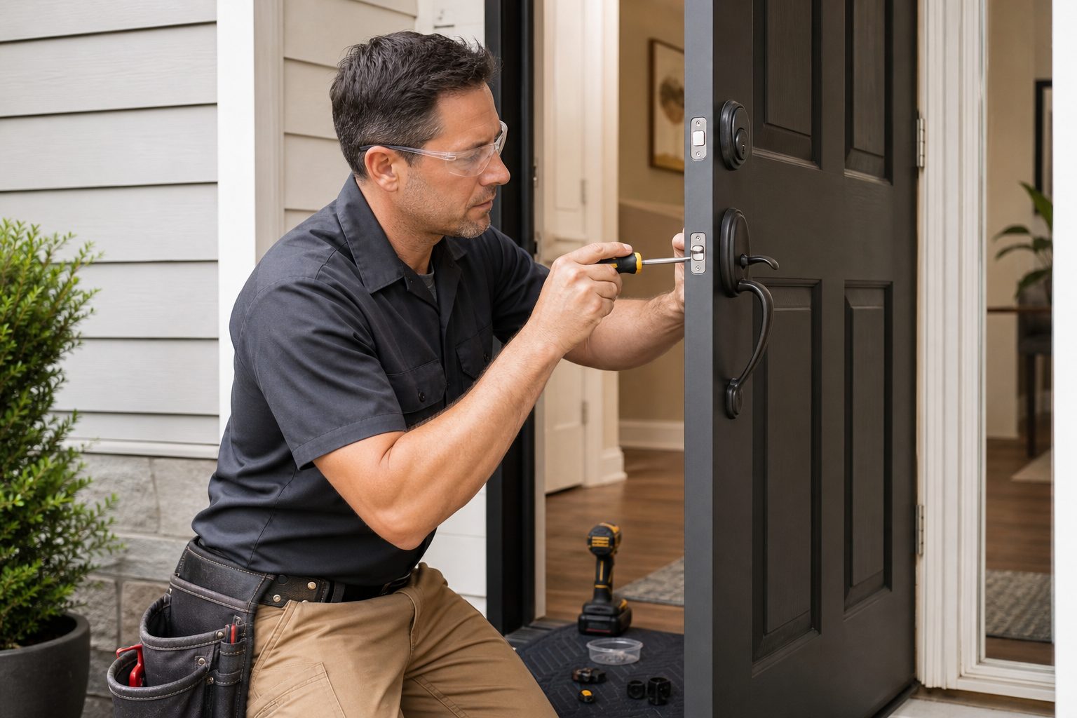 Door and lock replacement between tenants